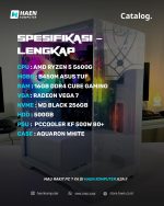PC Rakitan Ryzen 5 5600G B450M Asus TUF 16GB RAM - Aquaron Vermeer G5 - Image 2
