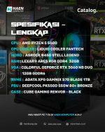 PC Rakitan Ryzen 5 5600 RTX 3060 12GB GDDR6 1TB NVME - Renvor Legend 36 - Image 2