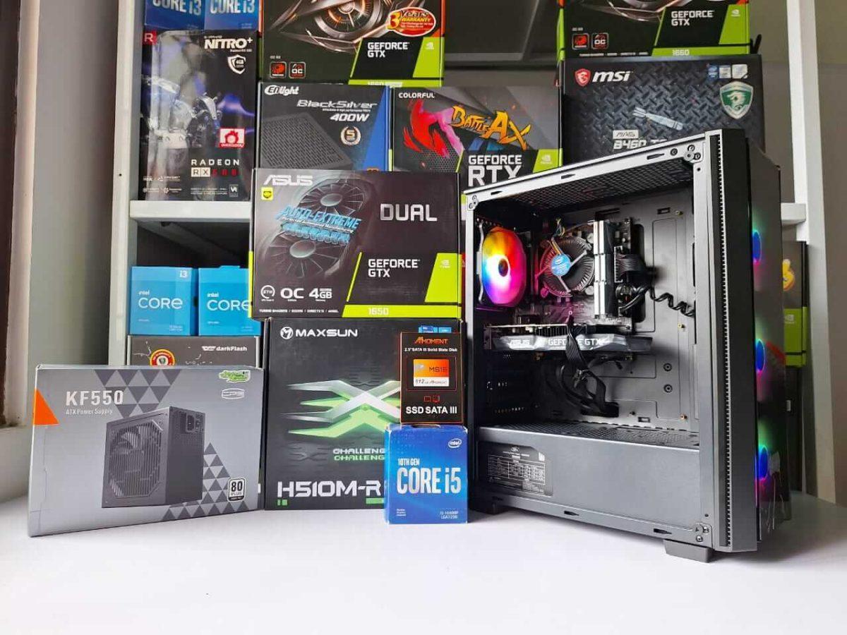 PC Rakitan Video Intel Core i5 10400F H510M GTX 1650 4GB GDDR6 16GB RAM 512GB SSD - Image 7
