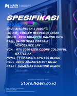 Rakitan Ryzen 5 7500F RTX 3060 BATTLEAXE 1TB ADATA XPG - Image 2