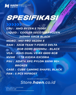 Rakitan Ryzen 5 7500F ASUS DUAL RX6600 1TB KIOXIA EXCERIA - Image 2