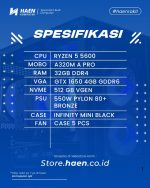 Rakitan Ryzen 5 5600 Gtx 1650 512 GB Vgen - Grizzly - Image 2