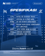 Rakitan PC Intel Core I5 10400F |  GTX 1650 4GB AXIOO | 240GB MOMENT - Image 2