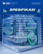 PC Rakitan Compact Intel i5 14400F | RTX 4060 8GB GDDR6 White Aesthetic - EIRLYS - Image 10