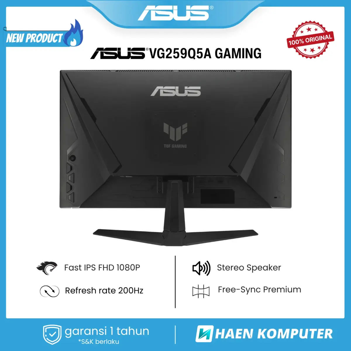 Monitor ASUS VG259Q5A GAMING 25 Inch IPS FHD 200Hz - Image 2