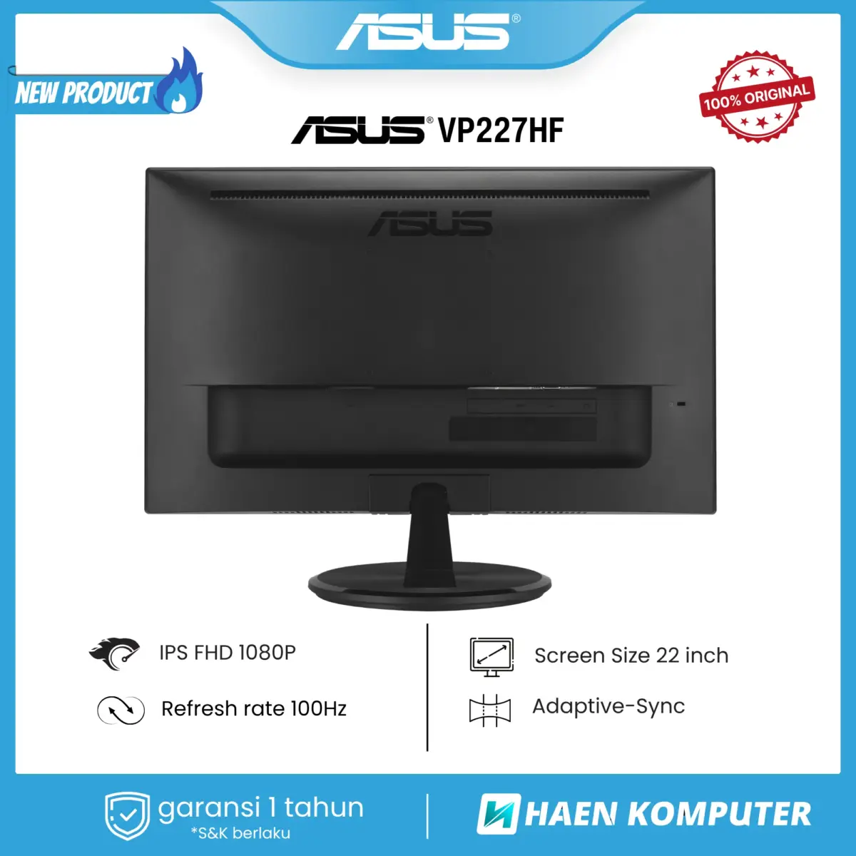 Monitor ASUS VP227HF 22 Inch VA FHD 100Hz - Image 4