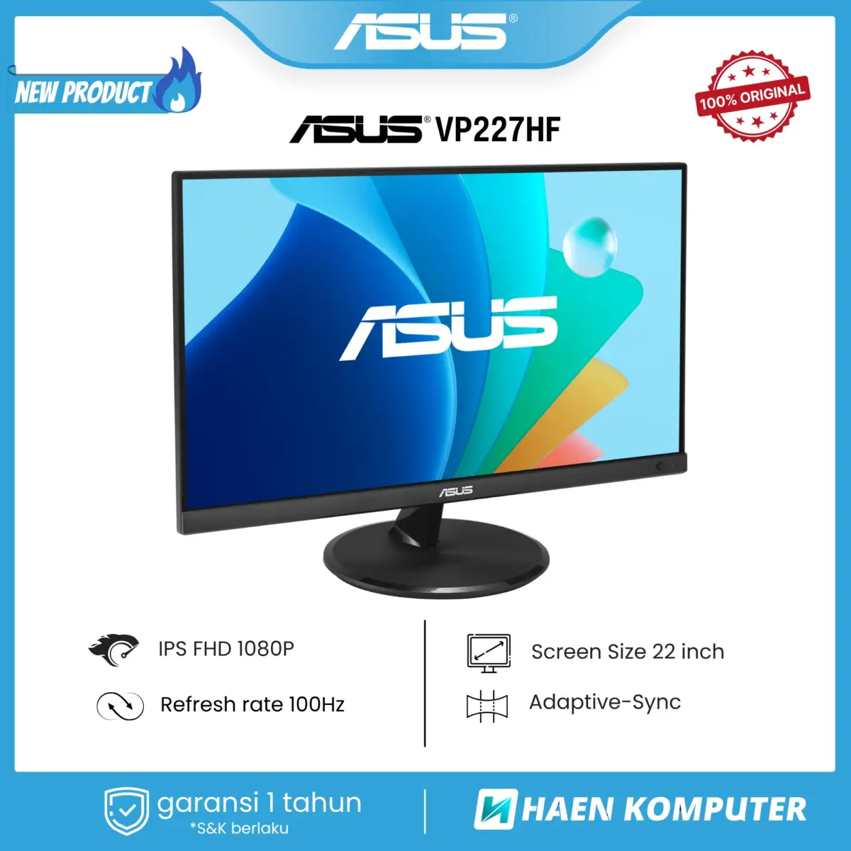 Monitor ASUS VP227HF 22 Inch VA FHD 100Hz - Image 2