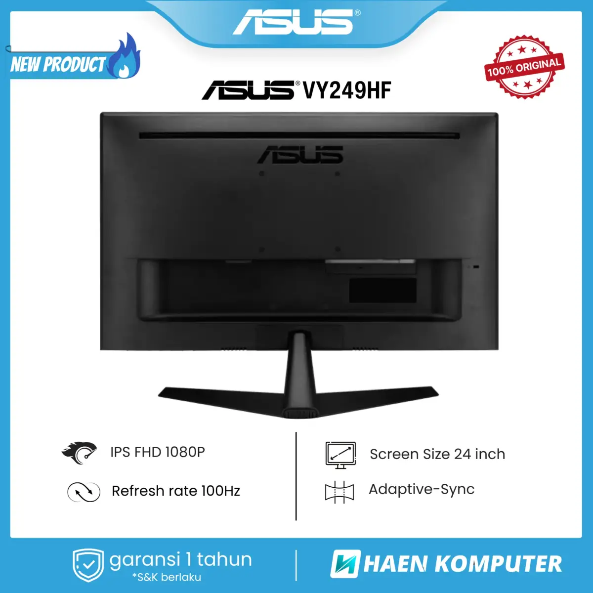 Monitor ASUS VY249HF 24 Inch IPS FHD 100Hz - Image 3