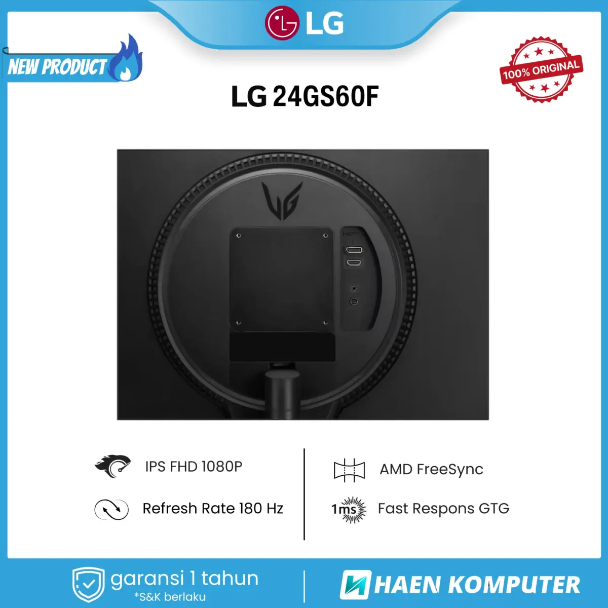 Monitor LG 24GS60F 24 Inch IPS FHD 180Hz - Image 4