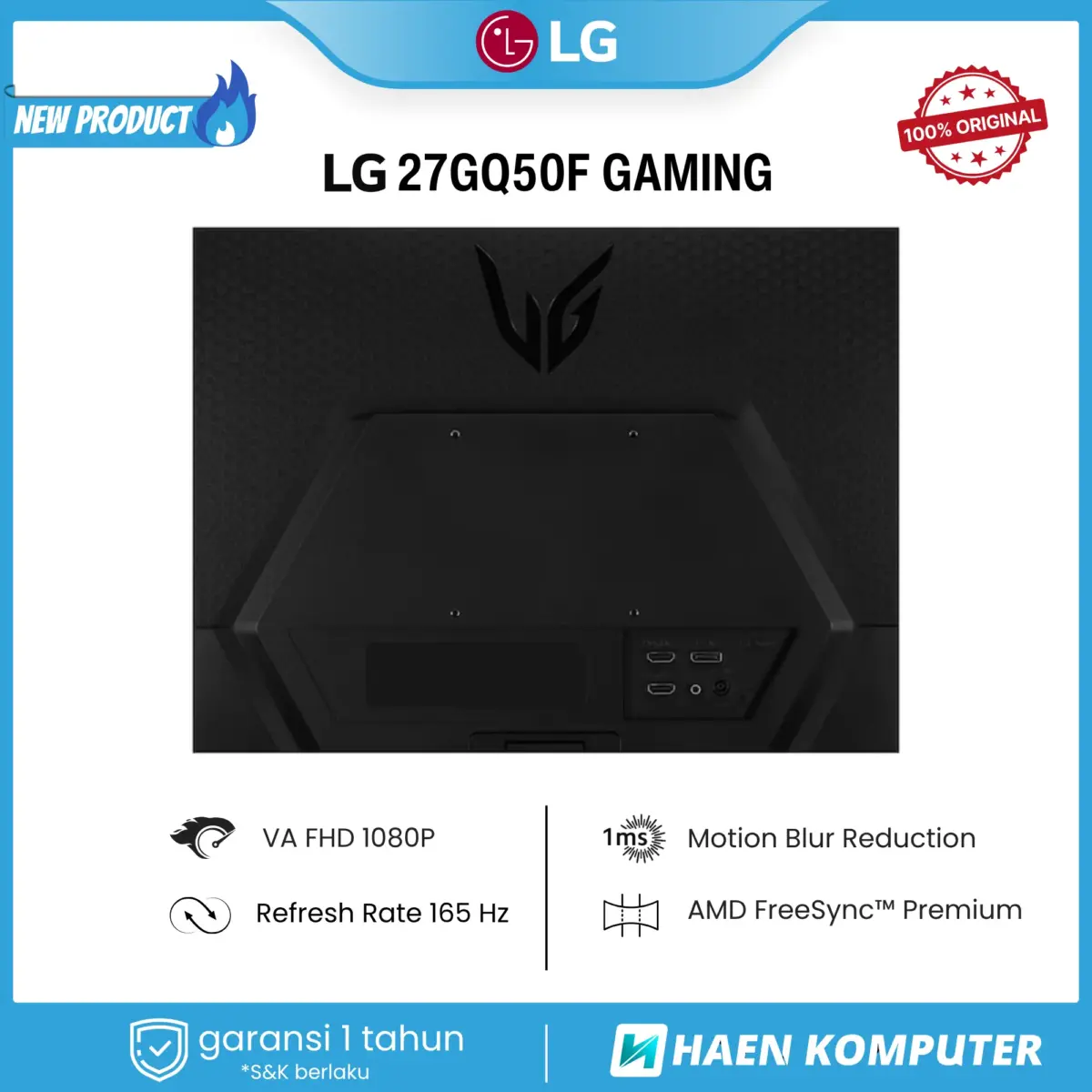 Monitor LG 27GQ50F GAMING 27 Inch VA FHD 165Hz - Image 4
