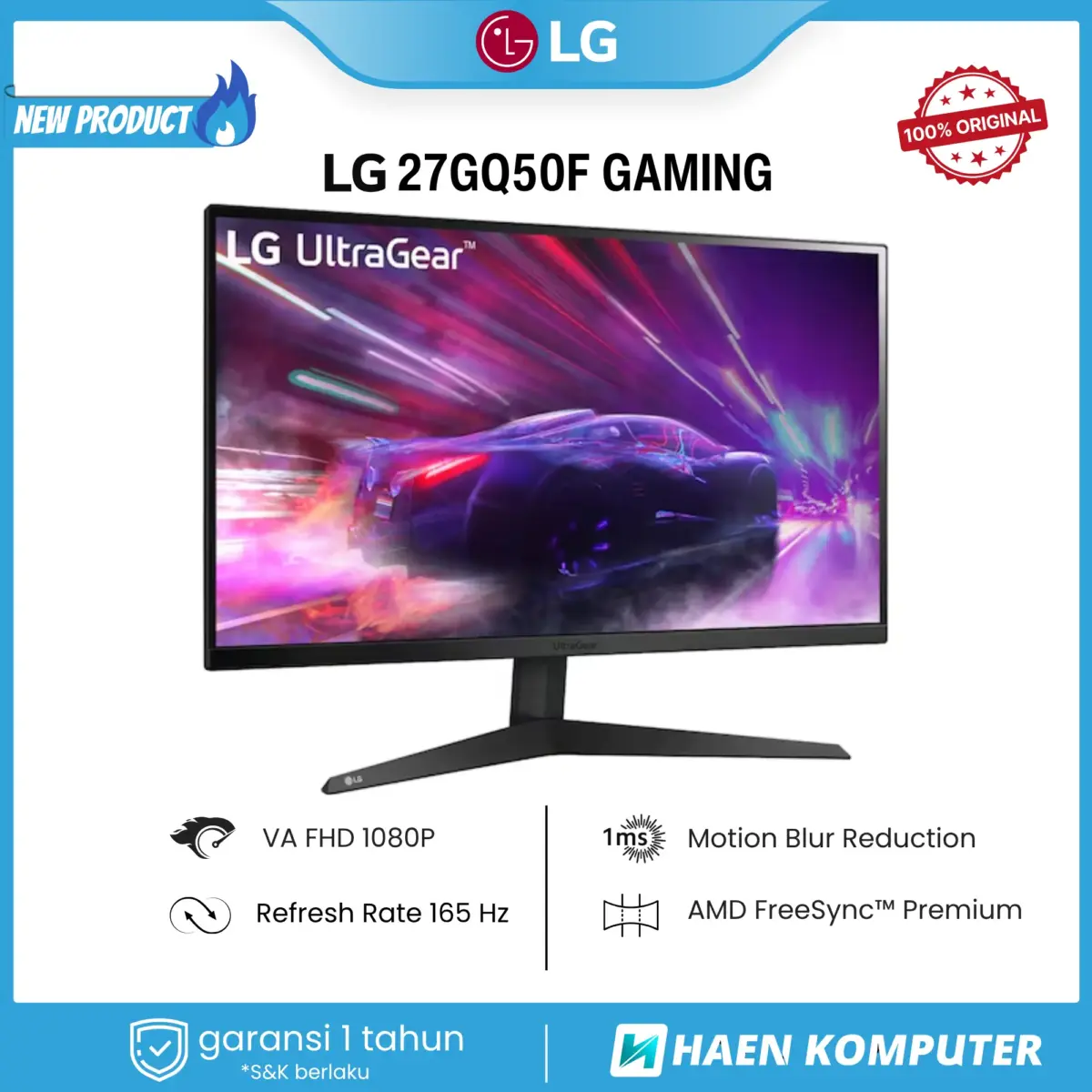 Monitor LG 27GQ50F GAMING 27 Inch VA FHD 165Hz - Image 3
