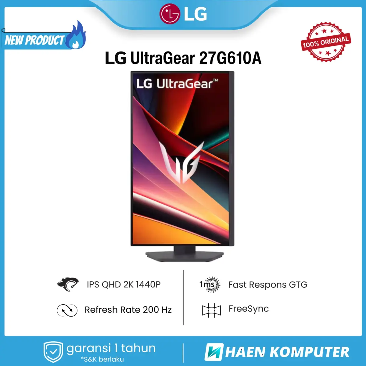 Monitor LG UltraGear 27G610A 27 Inch IPS QHD 200Hz - Image 6