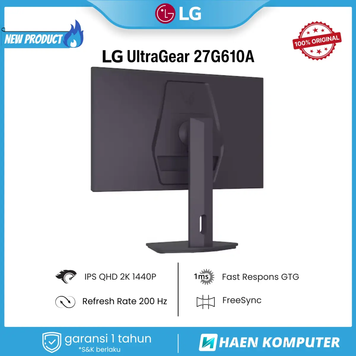 Monitor LG UltraGear 27G610A 27 Inch IPS QHD 200Hz - Image 4