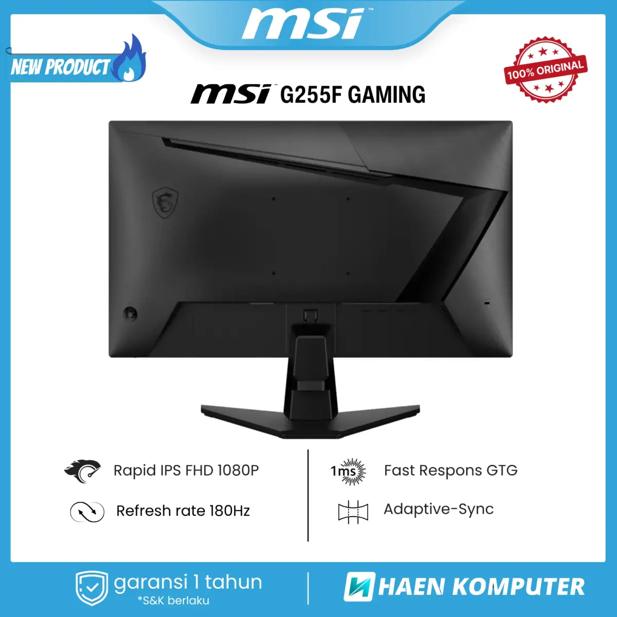 Monitor MSI G255F GAMING 25 Inch IPS FHD 180Hz - Image 4
