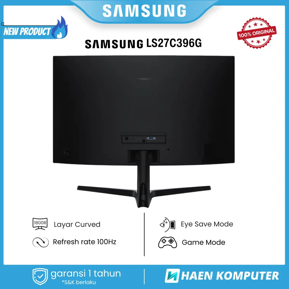 Monitor Samsung LS27C396G 27 Inch VA FHD 100Hz - Image 2