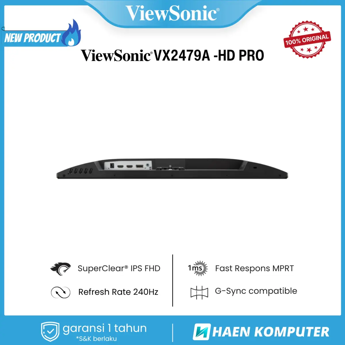 Monitor ViewSonic VX2479A -HD PRO 24 Inch IPS FHD 240Hz - Image 6