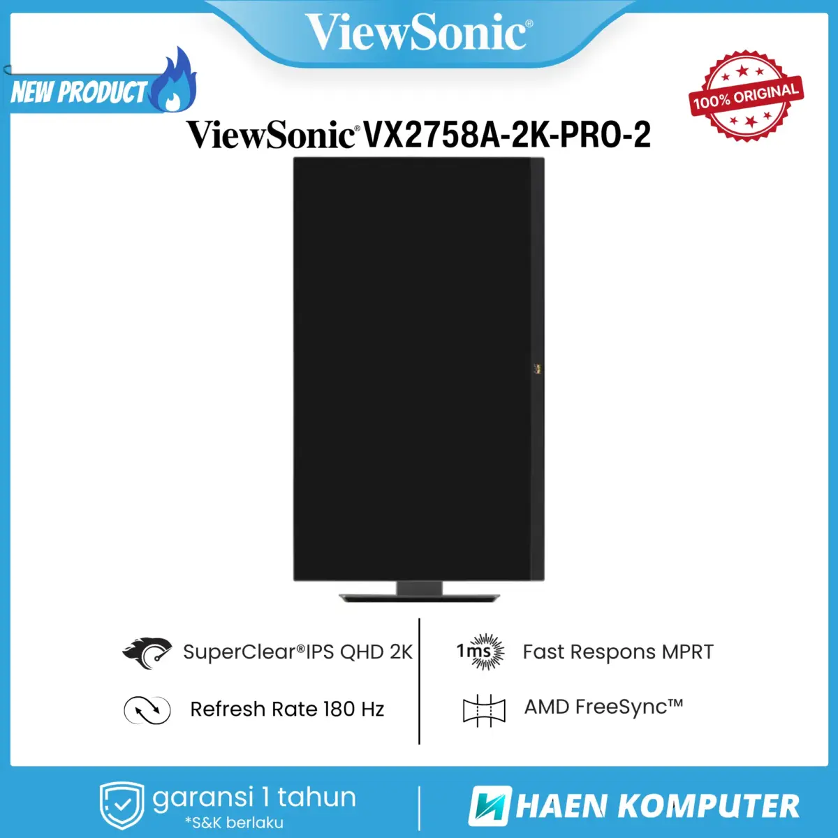 Monitor ViewSonic VX2758A-2K-PRO-2 27 Inch IPS QHD 180Hz - Image 5