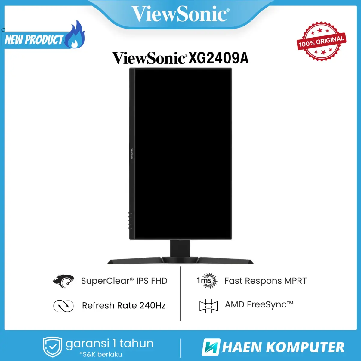 Monitor ViewSonic XG2409A 24 Inch IPS FHD 240Hz - Image 5