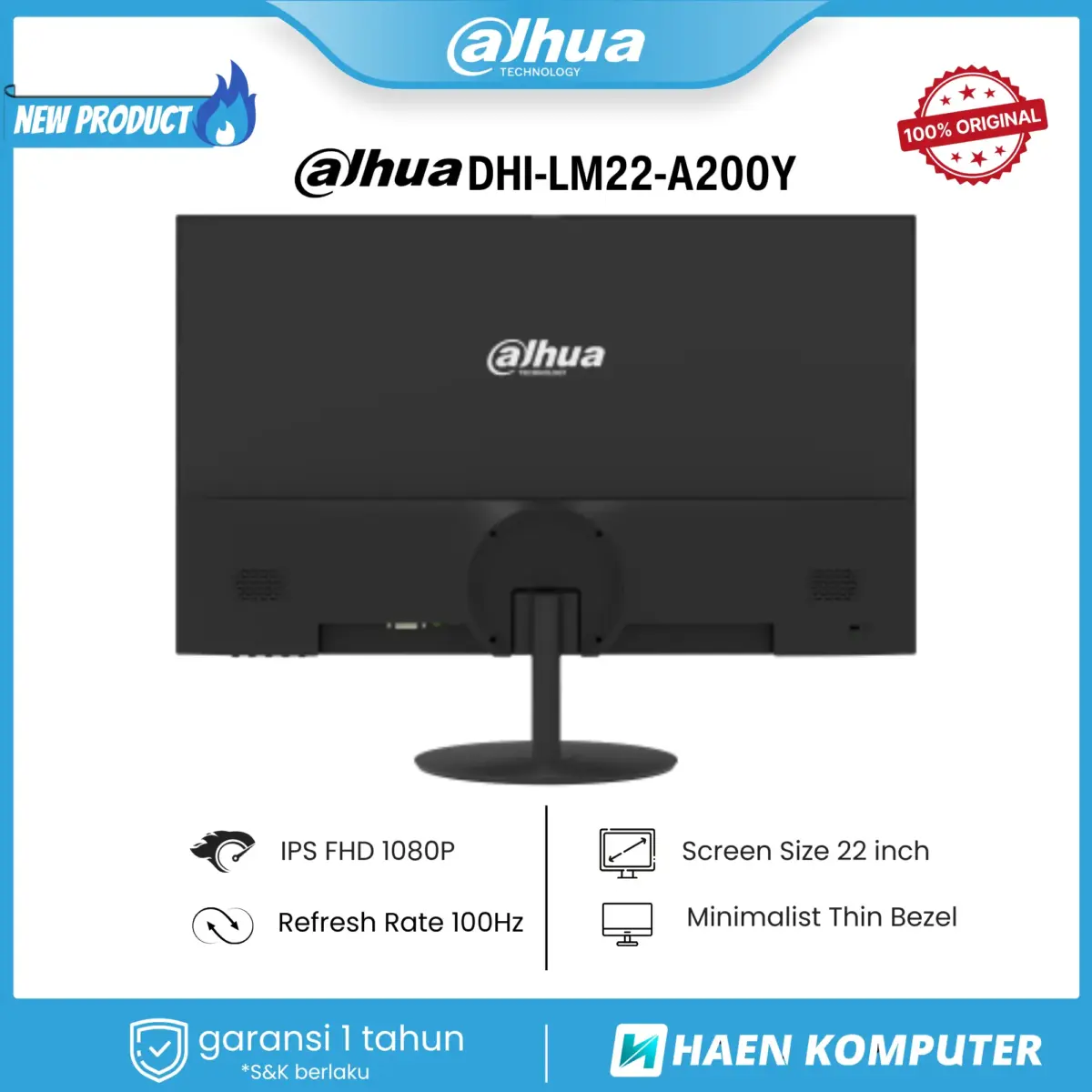 MONITOR DAHUA DHI-LM22-A200Y 22 INCH IPS FHD 100HZ - Image 4