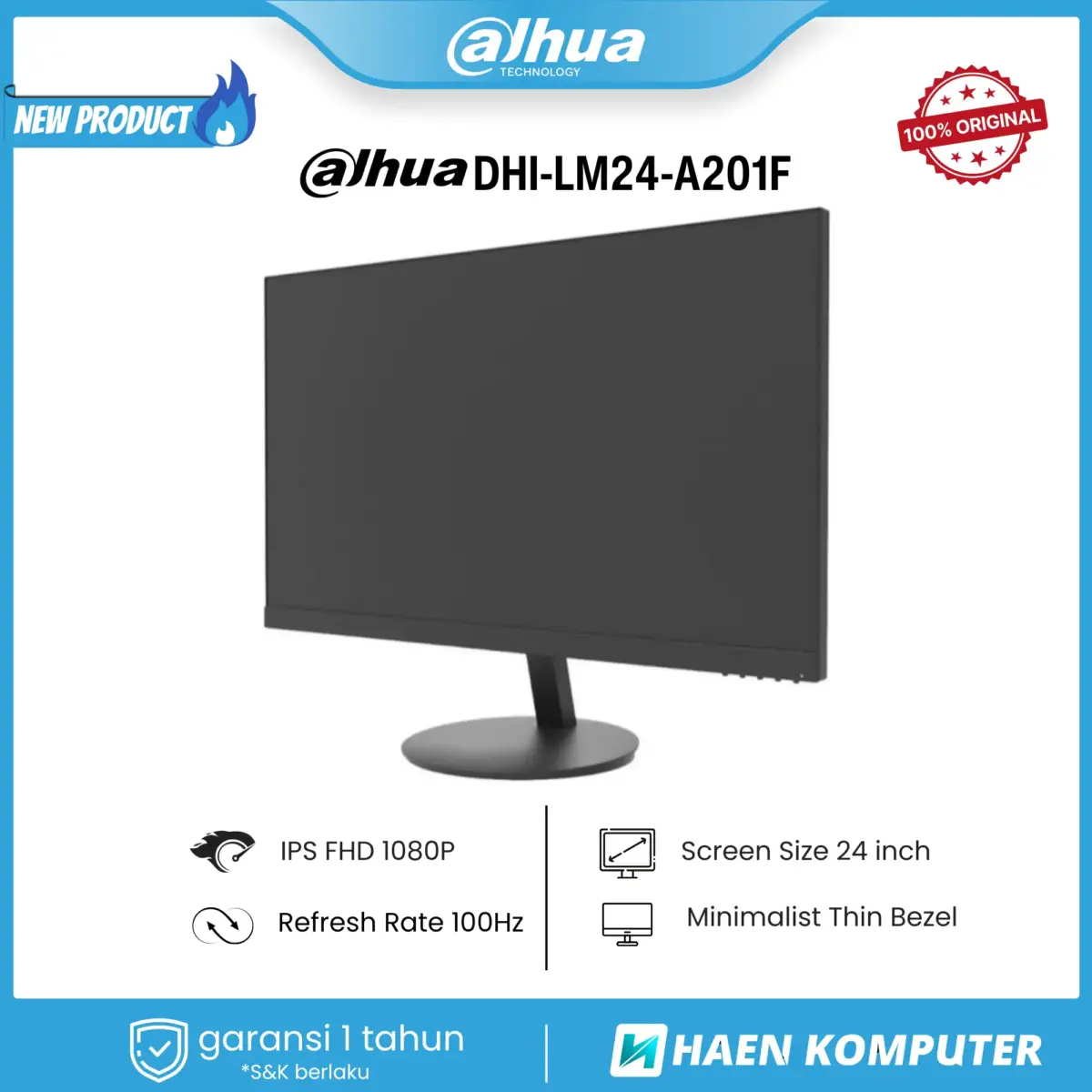 MONITOR DAHUA DHI-LM24-A201F 24 INCH IPS FHD 100HZ - Image 2