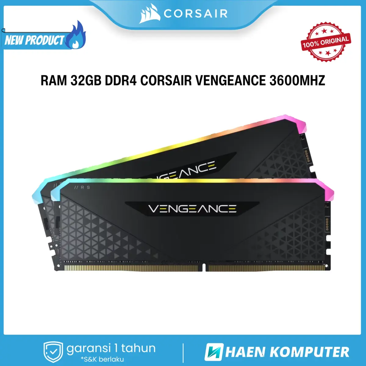 RAM 32GB DDR4 3600MHZ CORSAIR VENGEANCE - Image 1