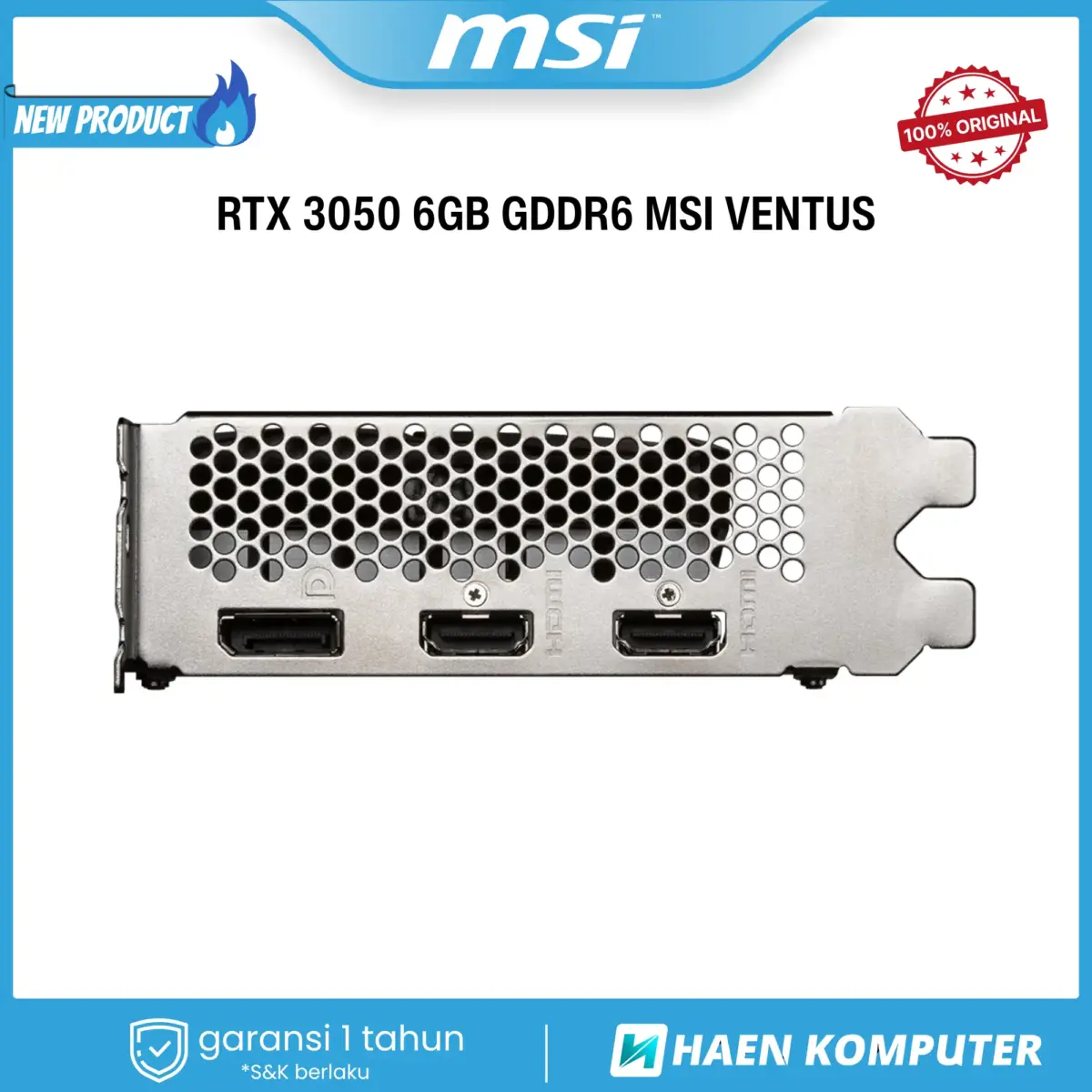 VGA RTX 3050 6GB GDDR6 14GBPS 96BIT VENTUS - Image 2