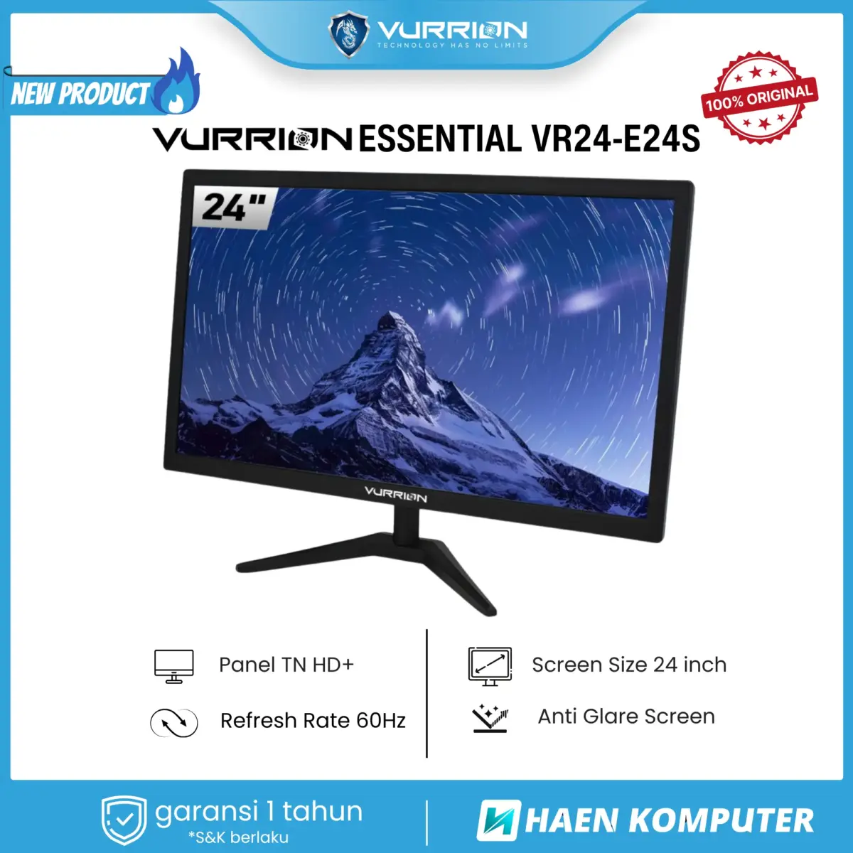 MONITOR VURRION ESSENTIAL VR24-E24S 24 INCH TN 60HZ - Image 2
